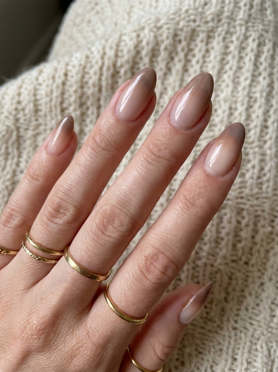 Matte Neutral Nails als schlichte neutrale Herbstmaniküre 2026